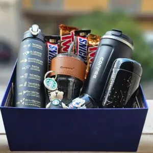 باکس هدیه مردانه رنگ مشکی کد 11224