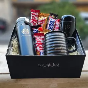 باکس هدیه مردانه رنگ مشکی کد 11227