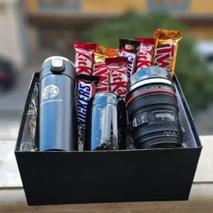 باکس هدیه مردانه رنگ مشکی کد 11223