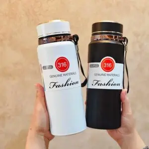 فلاسک استیل 800 میل توری دار استیل 316