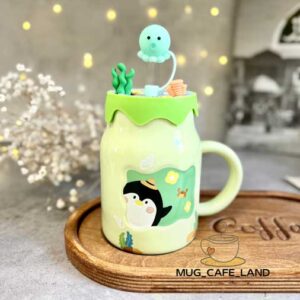 ماگ اسموتی نی دار طرح پنگوئن