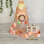 قمقمه کودک خرگوشی نی دار گلبهی