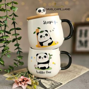 ماگ طرح پاندا درب بامبو
